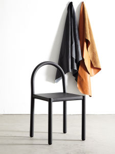 Nordic Minimalist Saddleback Dining Chair Designer Black Wabi-Sabi Mid-Century French Vintage Iron Art Creative Chair