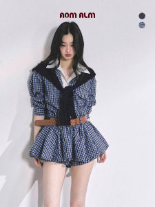 SHAOYEYAN | Hepburn Style Faux Two-Piece Short Dress