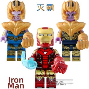 Hình Xây Dựng Găng Tay Vô Cực Avengers Iron Man vs Thanos