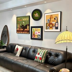 HAIMASHENGKANG | Dopamine Colorful Vintage Style Cartoon Decorative Painting