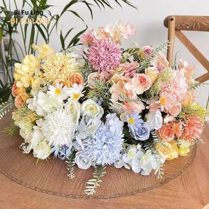 BAIFULING | Realistic Peony and Rose Bouquet for Wedding and Home Decor