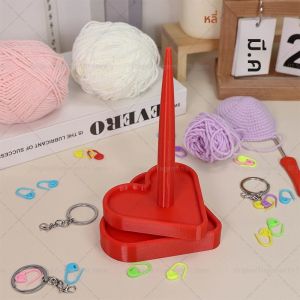เส้นด้าย Ball Winder เครื่องจ่ายเส้นด้ายเส้นด้ายหมุนหัวใจสนับสนุนเพลา DIY หัตถกรรมสําหรับถักโครเชต์ Knitters ถักสําหรับผู้ถือขนสัตว์