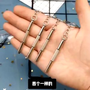 Gantungan kunci obeng 3in1 plus minus mini Reparasi Kacamata keychain