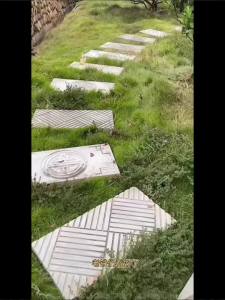 Cement Stepping Mold Garden Stepping Stone Pedal Paving Garden Outdoor Ting Step Plastic Footpad Lawn Floor Tile Vegetable Garden