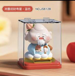 太阳能摆件自动点头招财财神车载送闺蜜学生开业伴手礼品