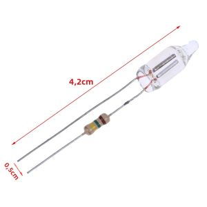 20 Cái/bộ Đèn Neon Phát Sáng Đèn Báo Nguồn Điện 6X16 Mm Có Điện Trở Cho Kết Nối 220V Đèn Báo Phát Sáng Trong Bóng Tối