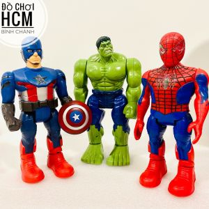 [CỬ ĐỘNG] Đồ chơi siêu anh hùng Marvel Hulk Người khổng lồ xanh Spider man Người nhện Captain American Đội trưởng mỹ