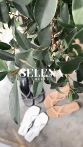 BELLEZA SELENA - Heels Crystal Wanita Nyaman Empuk 4cm Size 36 - 40