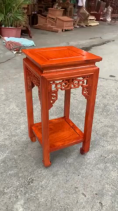 Đôn Vuông Gỗ Hương – Đôn Thờ Tự Đôn Kê Vật Phẩm Phong Thủy Mặt 30cm