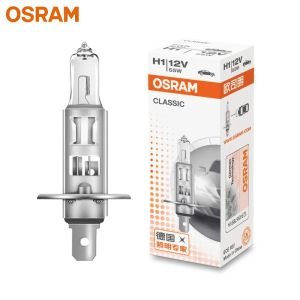 Osram | OSRAM CLASSIC H1 64150 P14.5s Headlight Car Halogen Standard White Light Bulb 12V 55W 3200K Brightness Auto Fog Lamp OEM Hi/Low