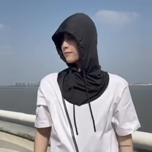 Outdoor bandana UPF50+Headscarf Hat Full Sunscreen Mask Head Face Cover Hat Sun Uv Protection Ice Silk Neck Face Mask &Hoodie bandana For Men Women Cycling Motorcycle Fishing