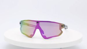 Outdoor TR90 UV400 Interchangeable Magnetic Polarized Cycling Glasses Windproof Polarized Sport Sunglasses