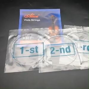 3/4 4/4 Violin Strings Alice A703 Violin Strings Stainless Steel Core White Bronze Wound Violin Part