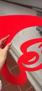 Chữ TẾT Nỉ Nhung Đỏ Trang Trí 2025 Size Cỡ Lớn 45*36cm Decor Treo Dán Mành Dèm Cửa Kính