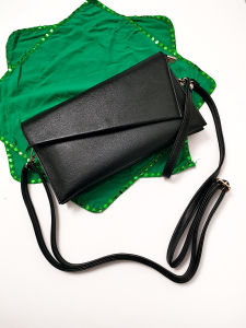 Elegant Envelope Shape Soft Leather Handbag Womens Clutch Bag Large Capacity Mobile Phone Bag Dinner Party Handheld Bag