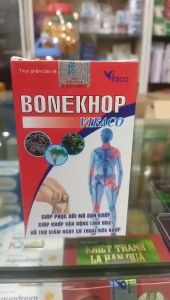 Viên xương khớp BONEKHOP Vifaco - Giảm đau xương khớp  vim khớp  thoái hoá các khớp  Bone khop - Hộp 60 viên