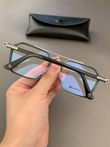 New Glasses Frame Suit Thug Big Face Retro Artsy with Myopia Glasses Option Black Frame Ultra-Light Mens and Womens Glasses Frame Fashion