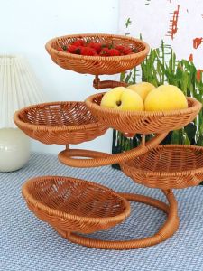 Giá Treo Trái Cây Nhiều Lớp Bằng Tre Sáng Tạo Mùa Xuân Tươi Mới Sang Trọng Trang Trí Phòng Khách Giá Đựng Đồ Ăn Nhẹ Đồ Ăn Nhanh Đồ Ăn Nhẹ