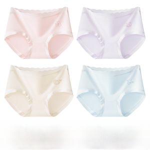 MiiOW | กางเกงชั้นในเด็กผ้าฝ้ายแท้ A-Class ป้องกันแบคทีเรีย ทรงสามเหลี่ยม สำหรับเด็กผู้หญิง ไม่รัดรูป เหมาะกับทุกวัย