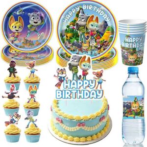 Hasbro | The Creature Cases Birthday Party Decoration Kit Paper Disposable Tableware Cup Plate Cake Toppers Baby Shower Party Supplies