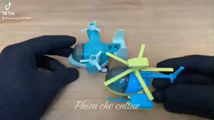 Máy Bay Trực Thăng/Chiến Đấu Bằng Hợp Kim Phiên Bản Hoạt Hình -Có Chức Năng Kéo Lùi