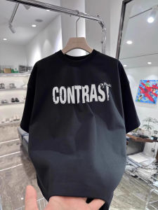 Áo Thun Cotton Tay Ngắn in Chữ Phong Cách Đường Phố Mỹ Cho Nam Mùa Hè Rộng Rãi Thoáng Khí Thường Ngày