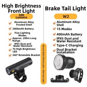 West Biking | High-intensity Bicycle Light USB Charging