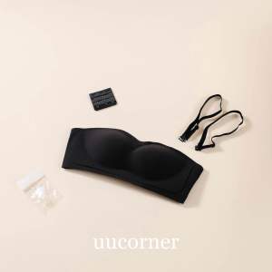 [UUCORNER] WJD1 | W jelly stick anti-slip strapless bra tube black technology 黑科技防滑无肩带果冻条内衣