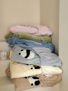 Autumn Winter Cute Cartoon Milk Velvet Bed Canopy Single Item Warm Towel Embroidery Mattress Protector Cover Universal Fit