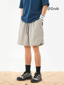 Grace Rub | Quick-Drying Fashion Functional Vintage Split Hem Mid Shorts