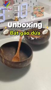 Bát Gáo Dừa Và Thìa Gỗ Tự Nhiên VIETTIN MART