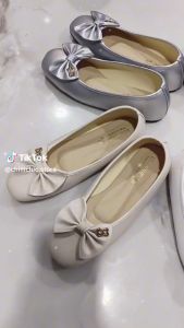 🎀คัทชูส้นเตี้ยหน้าโบว์ 36-41🎀น่ารักมาก (L88) ใส่สวยแมทชุดง่าย เดินสบายทั้งวัน