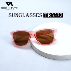 SSON TVTE - Kacamata Hitam Polarized Sunglasses Anti UV400 TR3332 Kacamata Unisex Bentuk Square Frame Kacamata Bahan Pc - Lazada