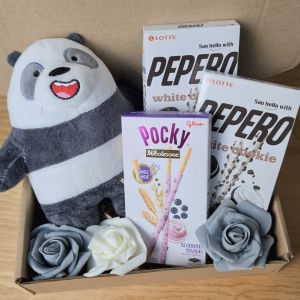 ✨ Panda Bear Panpan We Bare Kawaii Design Surprise Gift Chocolate Gift Set Pandalovers Stuff Collectible Happy Birthday Monthsary Boyfriend Girlfriend LDR Couple w/ Message Card Dedication Sweet