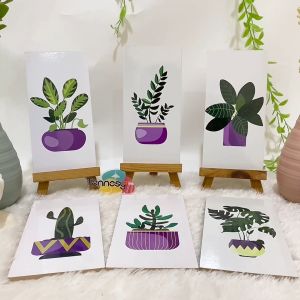 HIASAN DINDING TANAMAN BUNGA POT WALL DECOR 10x20CM PAJANGAN POSTER DEKORASI RUMAH QUOTE MOTIVASI