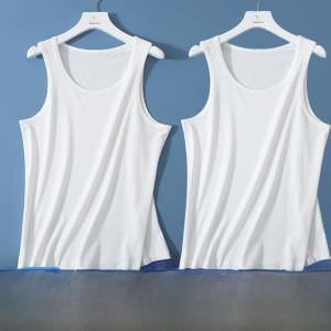 miiow | Pure Cotton Ice Silk Vest For Men Summer Thin Quick Dry Sleeveless Wide Shoulder Base Layer Seamless Breathable Moisture Wicking