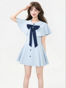 KEIKO | Versatile Elegant Blue Mini Dress