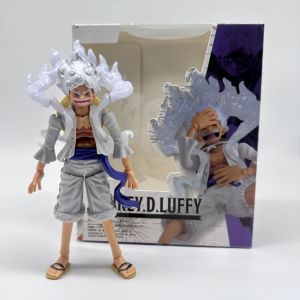 Bandai | One Piece Monkey D. Luffy Gear 5 Sun God Nika Action Figure Multi-Accessory Anime Figure Model Ornament