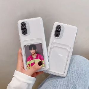 Soft Case Slot Id Card Holder Wallet Silikon Transparan Clear Bening Polos Kompatibel Untuk Samsung Galaxy A06 Samsung A06s Samsung A16 4G A16 5G Samsung A26 5G Samsung A36 5G Samsung A56 5G Samsung M15 Samsung M35 Samsung M55