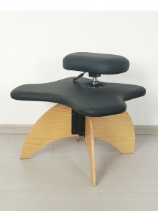 Ergonomic Computer Chair with Automatic Height Adjustment Large Seat Pad Can Kneel Or Sit Cross-legged Wooden Leg Lazy Chair