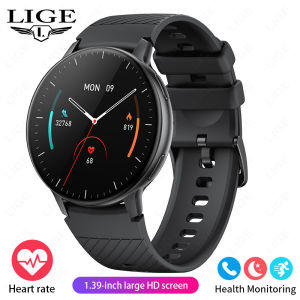 LIGE | LIGE 1.39" AMOLED BT Call Smart Watch Women Custom Dial Always-On Display Men Fitness Tracker Heart Rate Watches For Android IOS