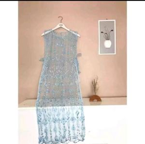 Cardigan long vest tule/outer brukat premium/outer rompi premium motif random