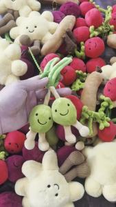 Bandai | New In Stock Fruit Food Series Keychain Plush Doll Toy Pendant Keychain Trend Creative Cute Kawaii Keychain Decor Kids Gift