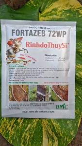 [THIEN THINH SHOP] Trừ bệnh thán thư sương mai FORTAZEB 72WP hiệu RINHDOTHUYSI gói 100gram