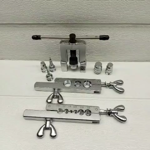 CT-278 Eccentric Flaring Tool Set Degree Copper Pipe Tube Expander Kit With Tube Cutter And Ratchet Wrench For Air Conditioner Refrigeration And Brake Line Repair