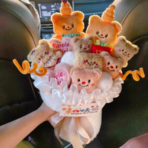 Butterbear Doll Plush Toy Graduation Gift for Girls Fabric Doll Ornament Soft Stuffed Animal Toy Suitable for All Ages