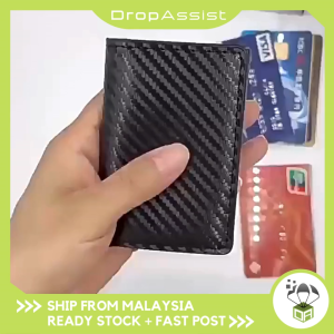 DROPASSIST 2372 Men Ultra Thin Card Holder Automatic Ejection Wallet Dompet Lelaki Slim Kad Automatik Premium