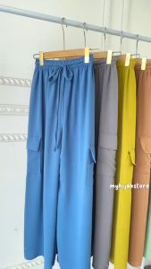 Kulot Cargo Crinkle AirFlow Premium // Celana Kulot Cargo Bisa COD