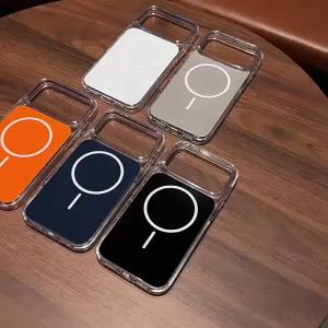 Ốp Lưng Từ Tính Màu Cam Cho Magsafe iPhone 17/16/15/14/13 Pro Max Tương Thích Với 17Air/17Pro/16Pro/15Pro Chất Liệu TPU Mềm Chống Xước