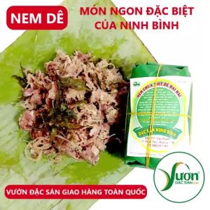Nem dê đặc sản Ninh Bình quả 180g nem chua thịt dê Đại Hải món ăn ngon đặc biệt đậm hương vị quê hương